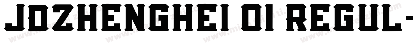 JDZhenghei 01 Regul字体转换